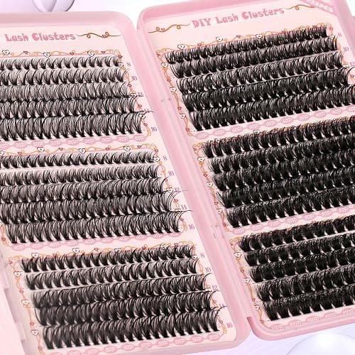 Gmagictobo DIY Lash Clusters Kit Volume Lash Clusters Thick Eyelash Extension Kit Individual Lashes Thin Band Lashes Clusters Lash Bond and Seal Lash Tweezers - Amazing thumbnail 3
