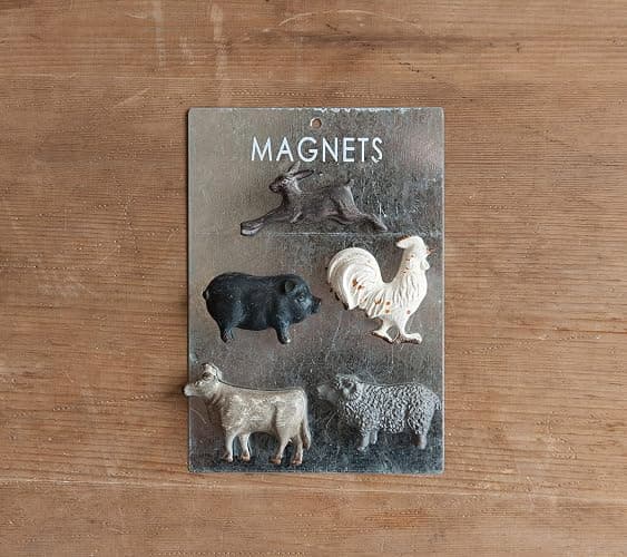 Creative Co-Op Pewter Card (Set of 5 Styles) Animal Magnets, Multicolored, 5 Count (DF1306) thumbnail 9
