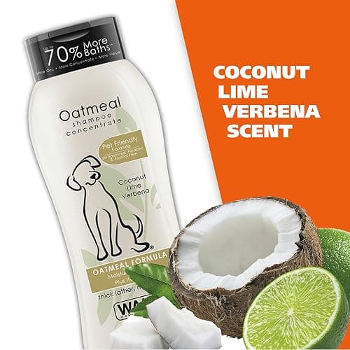 Wahl USA Dry Skin & Itch Relief Pet Shampoo for Dogs – Oatmeal Formula with Coconut Lime Verbena Scent & Pet Friendly Formula, 24 Oz - Model 820004A thumbnail 8
