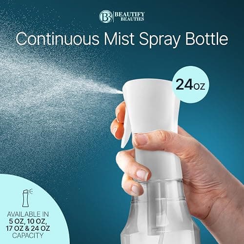 BeautifyBeauties Spray Bottle For Hair – Continuous Mister Spray Bottle for Hairstyling, Cleaning, Plants, Pets, Barbers, Salons, Essential Oil Scents (24 Ounce) thumbnail 7