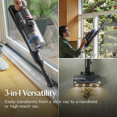 Bissell PowerClean FurGuard 280W Self-Standing Cordless Vacuum w/Self-Cleaning Brush Roll, Strong Suction, Removeable Battery, Wall Mount, Upholstery Tool & Bright Headlights thumbnail 6