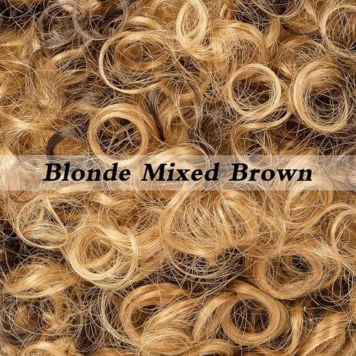 TUOFLY Disco Wig 5Pcs Set (Wig+ Glasses+ Necklace+ Mustache+ Wig Cap) 70'S Costumes Wig Afro Wig Men Short Curly Natural Fluffy Synthetic hair Wig for Halloween Disco Party thumbnail 5