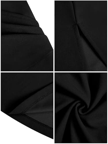 Laughido Robe de cocktail/de soirée/portefeuille/d'été/de fête/de mariage, élégante, longue, moulante, pour femme thumbnail 7