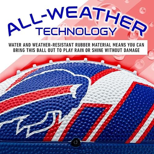 Franklin Sports NFL Team Footballs - Rubber Youth Mini Balls for All Teams - Kids 8.5" Football + Air Pump Sets - Official NFL Licensed thumbnail 4