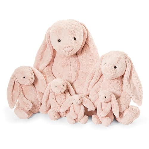 Jellycat Bashful Blush Bunny Stuffed Animal, Large, 15 inches thumbnail 2