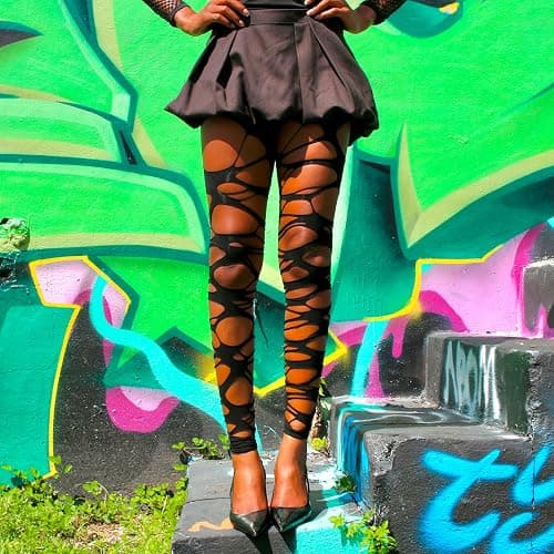 Millennials In Motion Designer Patterned Tights thumbnail 4
