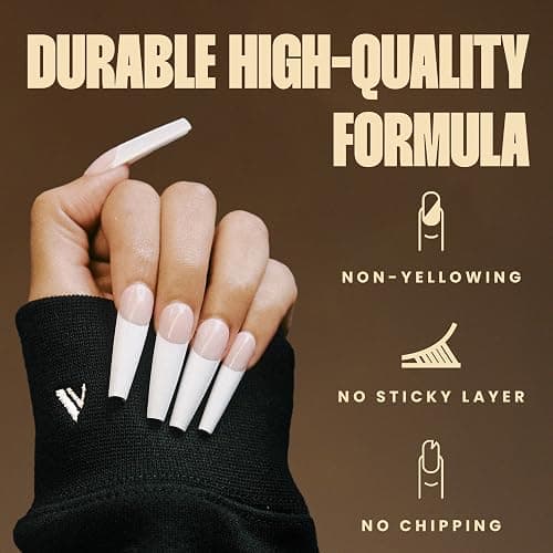 V Beauty Pure No Wipe Gel Top Coat - Long Lasting UV Top Coat Gel, 15ml | Gel Nail Polish, Scratch and Stain Resistant, Durable, Non Yellowing, No Sticky Layer, Glossy, For Manicure & Pedicure thumbnail 4