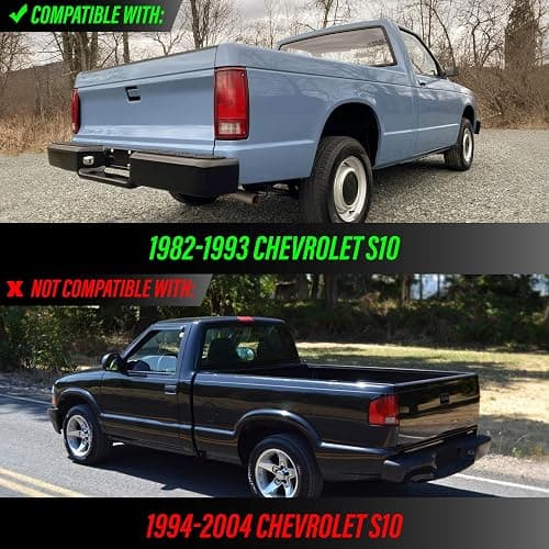 USR 82-93 GMT-400 Tail Light – Rear Tail Lamps (Left + Right) Pair - Compatible with 1982-1993 Chevy S10 Blazer Pickup Truck/Mid-Size SUV all Models - GMC S15 Jimmy (CLEAR TAIL LIGHTS with BULBS) thumbnail 2