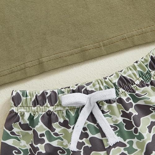 Kaipiclos Baby Boys Clothes Toddler Summer Outfits Short Sleeve Duck Print Pocket T-Shirt Tops and Shorts Farm Baby Clothes thumbnail 6