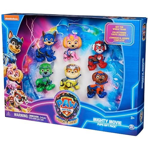 Paw Patrol: The Mighty Movie, Toy Figures Gift Pack, with 6 Collectible Action Figures, Kids Toys for Boys and Girls Ages 3 and up thumbnail 9