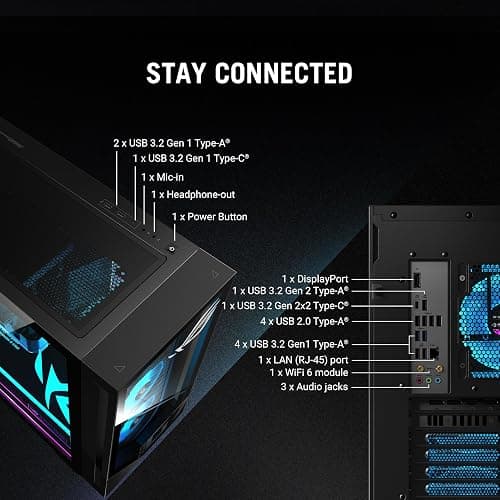 ASUS ROG G700 (2025) Gaming Desktop PC, Intel® Core™ Ultra 7 265KF Processor, NVIDIA® GeForce RTX™ 5070, 1TB M.2 NVMe™ PCIe® 4 SSD, 32GB DDR5 RAM, Windows 11 Home, G700TF-MS776 thumbnail 7