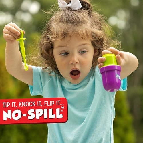 Fubbles Bubbles No-Spill Bubble Tumbler for Babies Toddlers and Kids | Includes 6oz Bubble Solution and Bubble Wand (Tumbler Colors May Vary)(Pack of 3) thumbnail 6