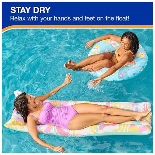 Swimways Hello Kitty Suntanner Pool Float, Inflatable Pool Floats & Kids Pool Toys, Swimming Pool Accessories & Beach Essentials for Teens Aged 14 & Up thumbnail 3