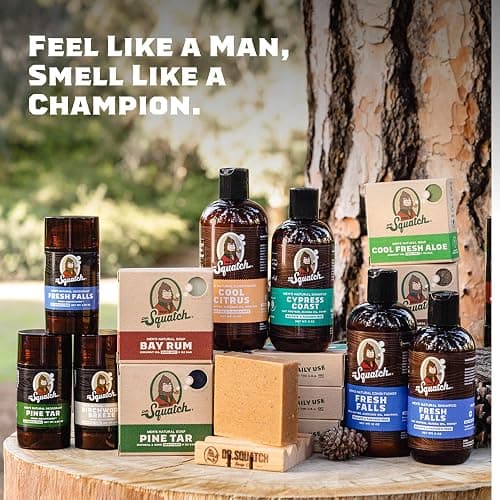 Dr. Squatch Natural Bar Soap for Men - Cold Process Soap with No Harsh Chemicals - Cool Fresh Aloe, Alpine Sage, Spearmint, Bay Rum & Grapefruit IPA (5 oz, 5-Pack) thumbnail 8