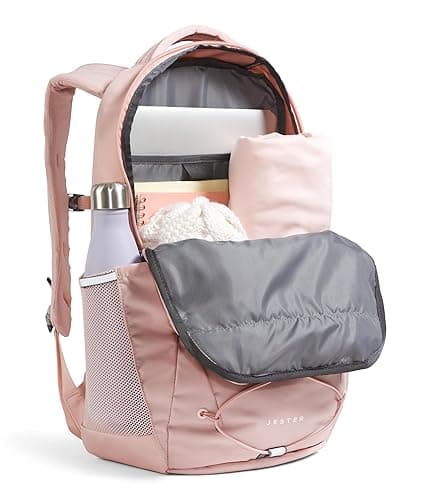 THE NORTH FACE Women's Jester Everyday Laptop Backpack | Commuter Travel Bag with Laptop Sleeve, Water-Repellent Finish, Spacious Compartment, Pink Moss, One Size thumbnail 6