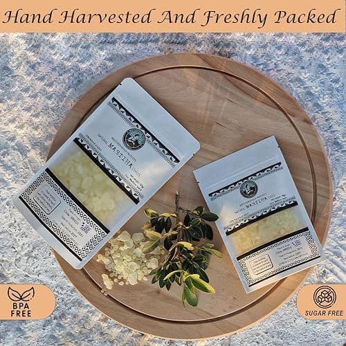 Organic Mastiha Chios 20G – 100% Natural Greek Mastic Gum, Gluten-Free & Sugar-Free Vegan Resin from Greek Farmers, Authentic Mastiha Tears for Daily Use thumbnail 9