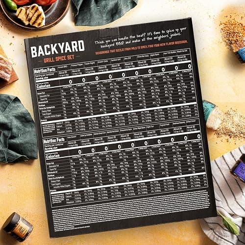 Grilling Spice Set Grill Seasoning Gifts, 20 Unique Spices and Seasonings Jars Gift Set, BBQ Gifts For Men, Dad, Husband, Father, Flavors Like Chili, Cajun, Garlic, Steak, Rub, Herbs, Blend and More thumbnail 2
