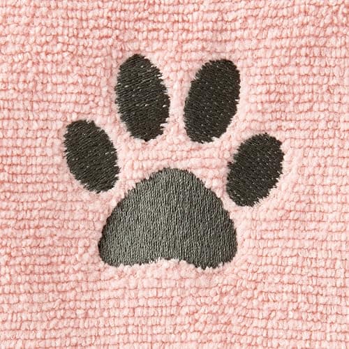 Ritz Premium Embroidered Microfiber Pet Towel (3-Pack), 18" x 28", Highly Absorbent, Fast-Drying, Long-Lasting, Super Soft 80% Polyester and 20% Polyamide Pet Cloth, Blush Pink thumbnail 5