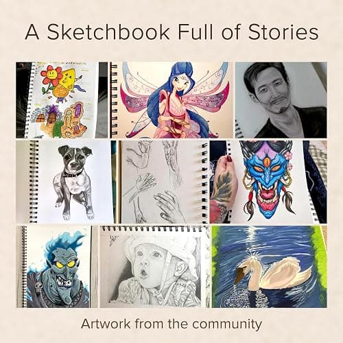 A4 Hardcover Drawing Book - Extra Thick Paper (200 GSM) - Spiral Bound for Kids and Professionals for Drawing and Sketching - 21 x 29 cm, 40 Sheets / 80 Pages thumbnail 6