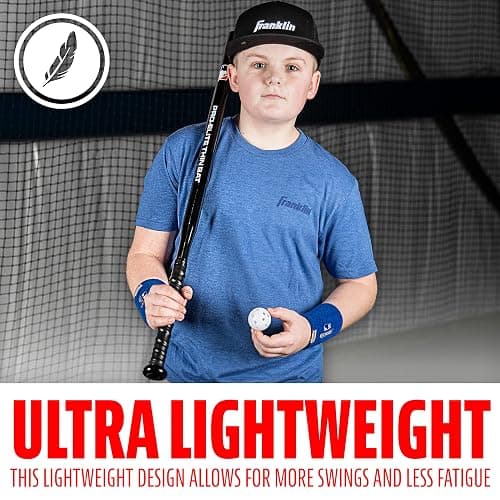 Franklin Sports MLB Baseball Training Bat + Balls - Thin Stick Training Equipment for Hitting Practice - Skinny Mini Bat + Ball Set for Contact Batting - 30" thumbnail 4
