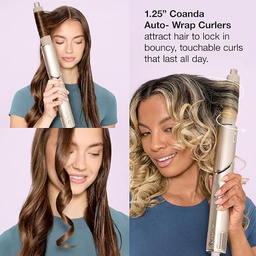 Shark FlexStyle | Air Multi-Styler & Drying System | Hair Dryer Brush for Blowouts with Coanda Auto- Wrap Curlers, Oval & Paddle Brush & Concentrator Attachment | Stone | HD430 thumbnail 7