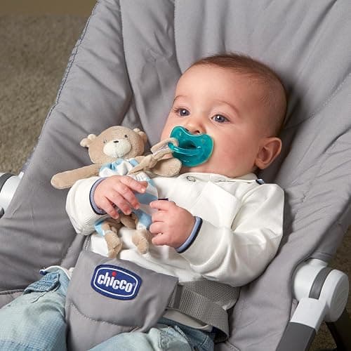 Chicco PhysioForma Orthodontic Pacifier for Babies 16-24 Months, 100% Soft Silicone, BPA Free & Breathing Support, 2-Pack with Sterilizing Case, Dark Blue Green thumbnail 2