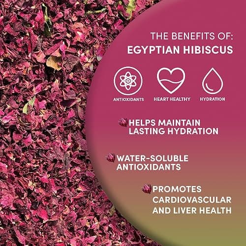 Worldwide Botanicals Organic Hibiscus Tea – 8 oz, Loose Leaf, Cut and Sifted – 100% Egyptian Hibiscus sabdariffa AKA Karkade, Roselle, Sorrel, Zobo, Flor de Jamaica thumbnail 4