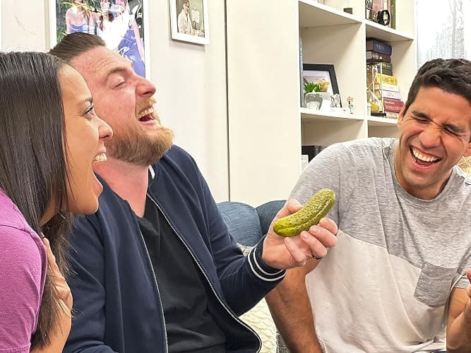 DR DINGUS Yodeling Pickle (1 Pickle - 5 Inch) Sings Dill-lightful Musical Yodel Song - Hilarious Laughs - Singing Novelty Gag Gift for Friends Family Coworkers Office Students Classroom thumbnail 8