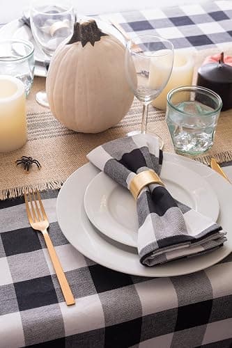 DII Basic Napkin Ring Collection Decorative, Gold, One Size, 6 Count thumbnail 6