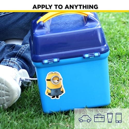 Despicable Me Minions Car Decals - Set of 9 Bob Stuart Kevin Stickers for Truck Water Bottle Bike Helmet Laptop Skateboard - Outdoor Rated Water Resistant Vinyl Decals thumbnail 7