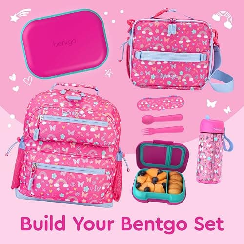 Bentgo Chill Kids Leak-Proof Lunch Box - 4-Compartment Bento Box with Built-In Ice Pack, 3.3 Cup Capacity, PFAS & BPA-Free, Microwave & Dishwasher Safe, Ideal Size for Ages 3 to 7 (Fuchsia/Teal) thumbnail 8