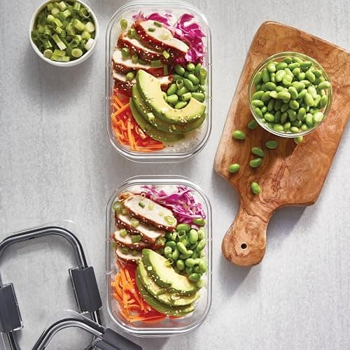 Rubbermaid Brilliance BPA Free Airtight Food Storage Containers with Lids, Set of 4 (4.7 Cup) Ideal for Lunch, Meal Prep, and Leftovers thumbnail 5