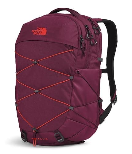 The North Face Women's Borealis Commuter Laptop Backpack, Boysenberry Light Heather/Fiery Red, One Size thumbnail 3
