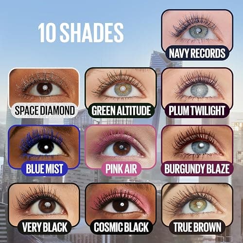 Maybelline Mascara, Lash Sensational Sky High Volumizing Thickening, Black | With Bamboo Extract, Eyelash Lengthening, Flake-Free Formula, Washable Mascara, Full Volume thumbnail 8