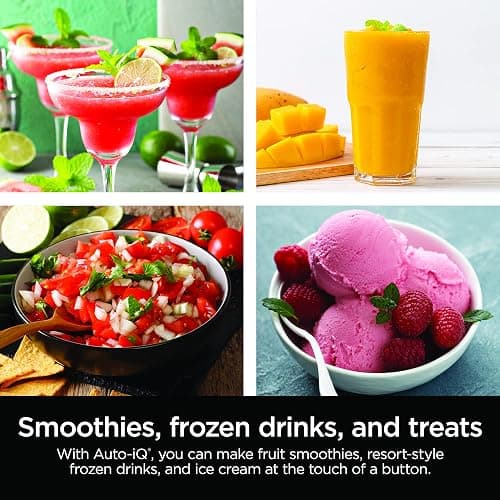 Ninja Professional Plus Blender | Max Power Smoothie Blender, Ice Cream Maker, Frozen Drink Mixer & Margarita Machine | 3 Auto IQ™ Presets, 1400 W, 72oz Total Crushing Pitcher | Dark Grey, BN701 thumbnail 3