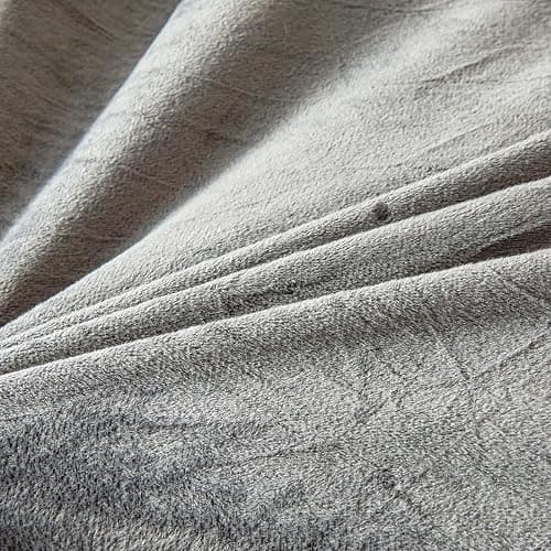 Besfunny Plush Fluffy Tie Dye Dark Gray Comforter Cover Queen Set – Faux Fur Plush Tie Dye Dark Gray Bedding 3-Piece Set (1 Duvet Cover + 2 Furry Pillow Shams) Cozy Bed Set thumbnail 9