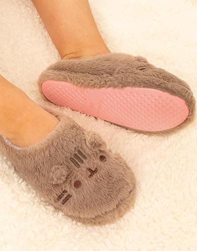 Pusheen Womens Slippers Adults Teens Cat NAH or Plush House Shoes thumbnail 3