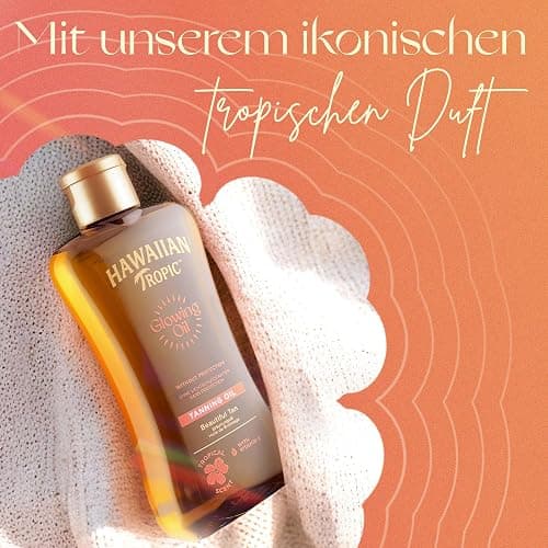 Hawaiian Tropic | Glowing Tanning Oil Sonnenöl, 200 ml, tropischer Duft mit Vitamin E, vegan thumbnail 4