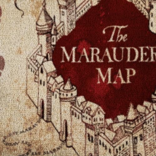 Harry Potter Marauders Map Kids Throw Blanket 50x70 (Officially Licensed) | Super Soft Cozy Lightweight Fleece, Hogwarts Map Design, Machine Washable, Gift for Fans, for Couch & Bed - Jay Franco thumbnail 6