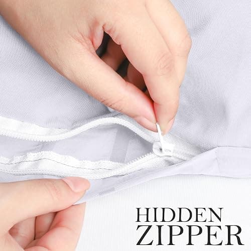 Utopia Bedding Seersucker Duvet Cover Set - Duvet Cover Double with Pillowcases - Soft Microfibre Polyester Seersucker Bedding (White) thumbnail 4