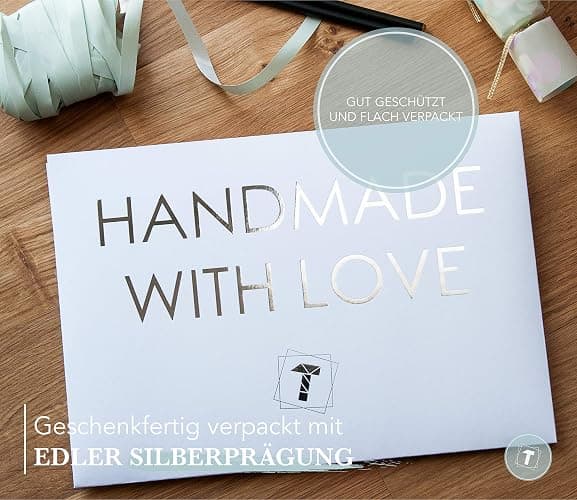 Papierschmiede® Typografie Poster, DIN A4 (21x30 cm), Wanddeko Wohnzimmer, Schlafzimmer, Küche, schwarz-weiß Bild mit Spruch OHNE Rahmen, Caps Fashion thumbnail 2
