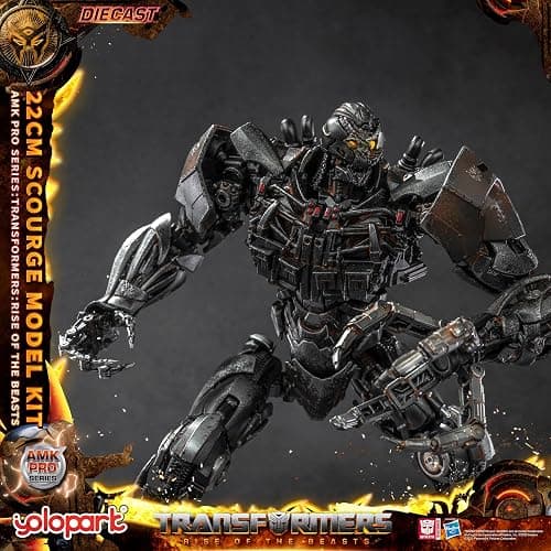 YOLOPARK Transformers AMK PRO Scourge Action Figure, 8.66 Inch Rise of The Beasts Transformers Toy with Magnetic Control LED,Highly Articulated Collectible Model Kit for Ages 15 and Up,No Converting thumbnail 6