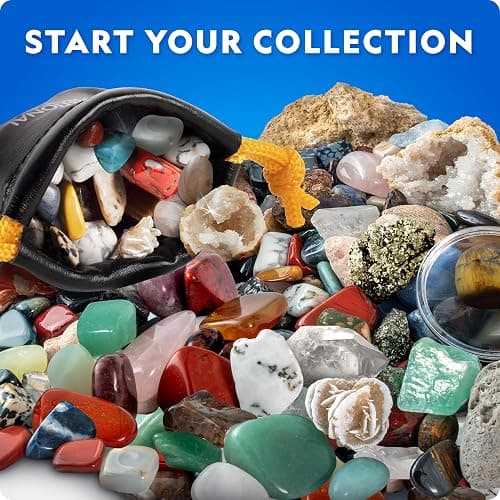 National Geographic Rock Collection Box for Kids – 300+ Piece Gemstones and Crystals Set Includes Geodes and Real Crystals, Rocks and Minerals, Science Kit for Kids, A Geology Gift for Boys and Girls thumbnail 2