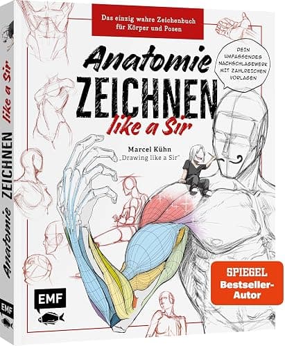 Anatomie zeichnen like a Sir: Das einzig wahre Zeichenbuch für Körper und Posen | Dein umfassendes Nachschlagewerk mit zahlreichen Übungen und Vorlagen! - Image 1