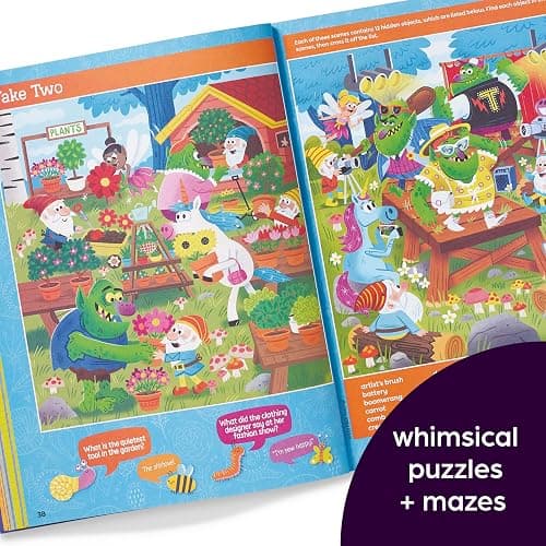 Magical Woodland Hidden Pictures Deluxe: 96 Pages of Magical Recipes, Crafts, Forest Puzzles and Stickers, Search for Mushrooms, Gnomes, Woodland Animals and More (Highlights Hidden Pictures) thumbnail 6