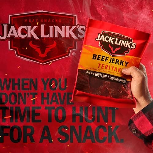 Jack Link's Beef Jerky, Teriyaki, Half Pounder Large Jerky Bag - Flavorful Meat Snack, Ready to Eat Protein Snacks with 11g of Protein per Serving, Made with 100% Beef thumbnail 9