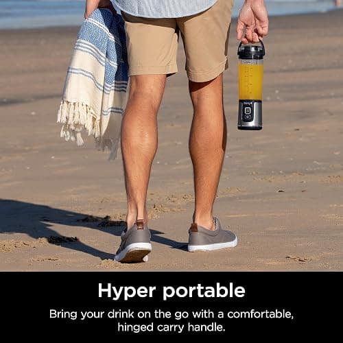 Ninja BC151BK Blast Portable Blender, Cordless, 18oz. Vessel, Personal Blender-for Shakes & Smoothies, BPA Free, Leakproof-Lid & Sip Spout, USB-C Rechargeable, Dishwasher Safe Parts, Black thumbnail 7