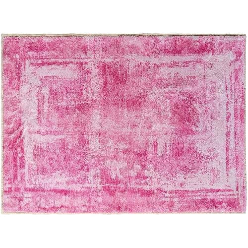 Hudson Comfort 6x8 Area Rug - Faux Cashmere Living Room Rugs - Machine Washable Super Soft 6mm Pile Height Pet-Friendly Carpet with Anti-Slip TPR Backing (Pink) | Super Soft, Machine Washable, Pet-Friendly, Anti-Slip TPR Backing, Rugs, Carpet thumbnail 3