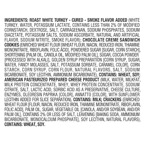 Lunchables Turkey & American with Chocolate Creme Cookies, 5 ct Pack, 3.2 oz Trays thumbnail 3