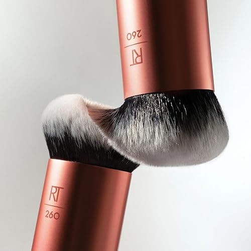 Real Techniques Bubble Blending Makeup Brush, Multipurpose Foundation Brush For Liquid, Cream, & Powder Products, Unique Round Brush Head, Synthetic Bristles, Vegan & Cruelty Free, 1 Count thumbnail 8